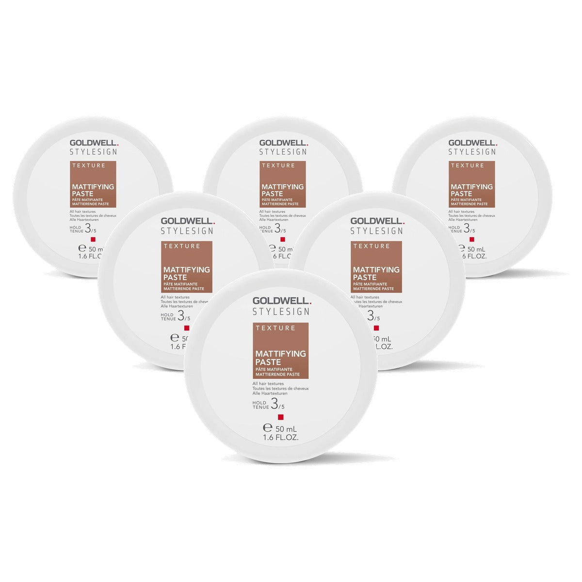 Goldwell StyleSign Texture Matterende Pasta voor Alle Haarstructuren 50 ml - 6-pack