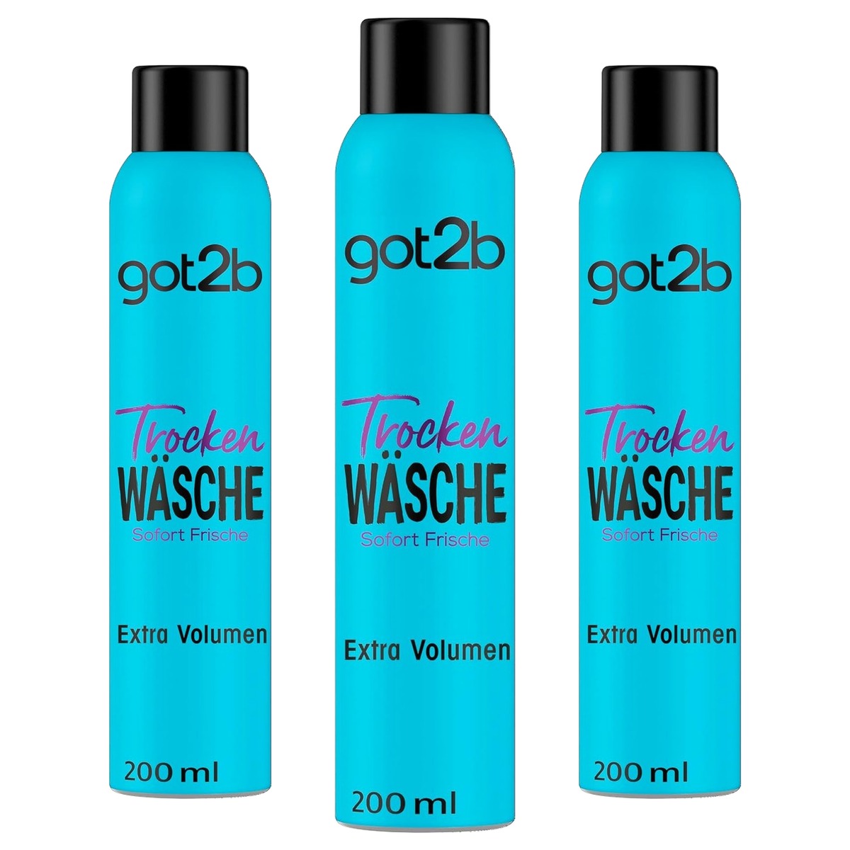 got2b Droogwas Extra Volume Droogshampoo 3 x 200 ml - Voordeelverpakking
