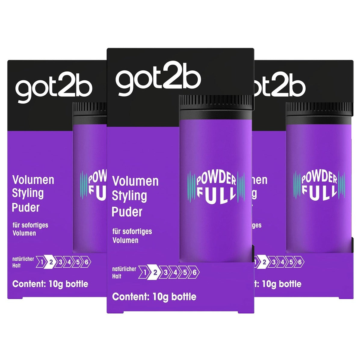 got2b Powderfull Volume Stylingpoeder 3 x 10 g - Voordeelverpakking