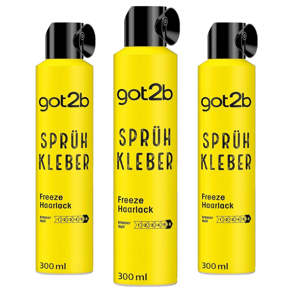 got2b Spuitlijm Freeze Haarlak Hold 6 3 x 300 ml - Voordeelverpakking