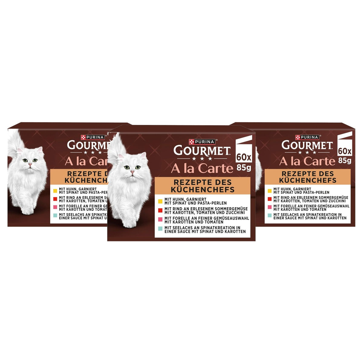 Gourmet A la Carte natvoer kattenvoer rassenmix 60 x 85 g - 3-pack