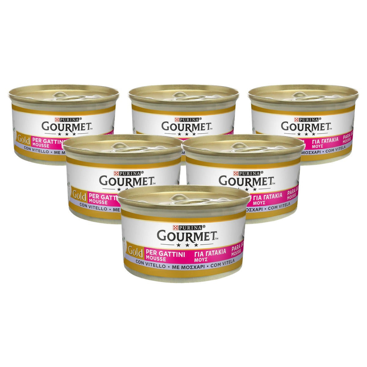Purina Gourmet Gold Kitten natvoer kattenvoer Kalfsvlees 24 x 85 g - 6-pack