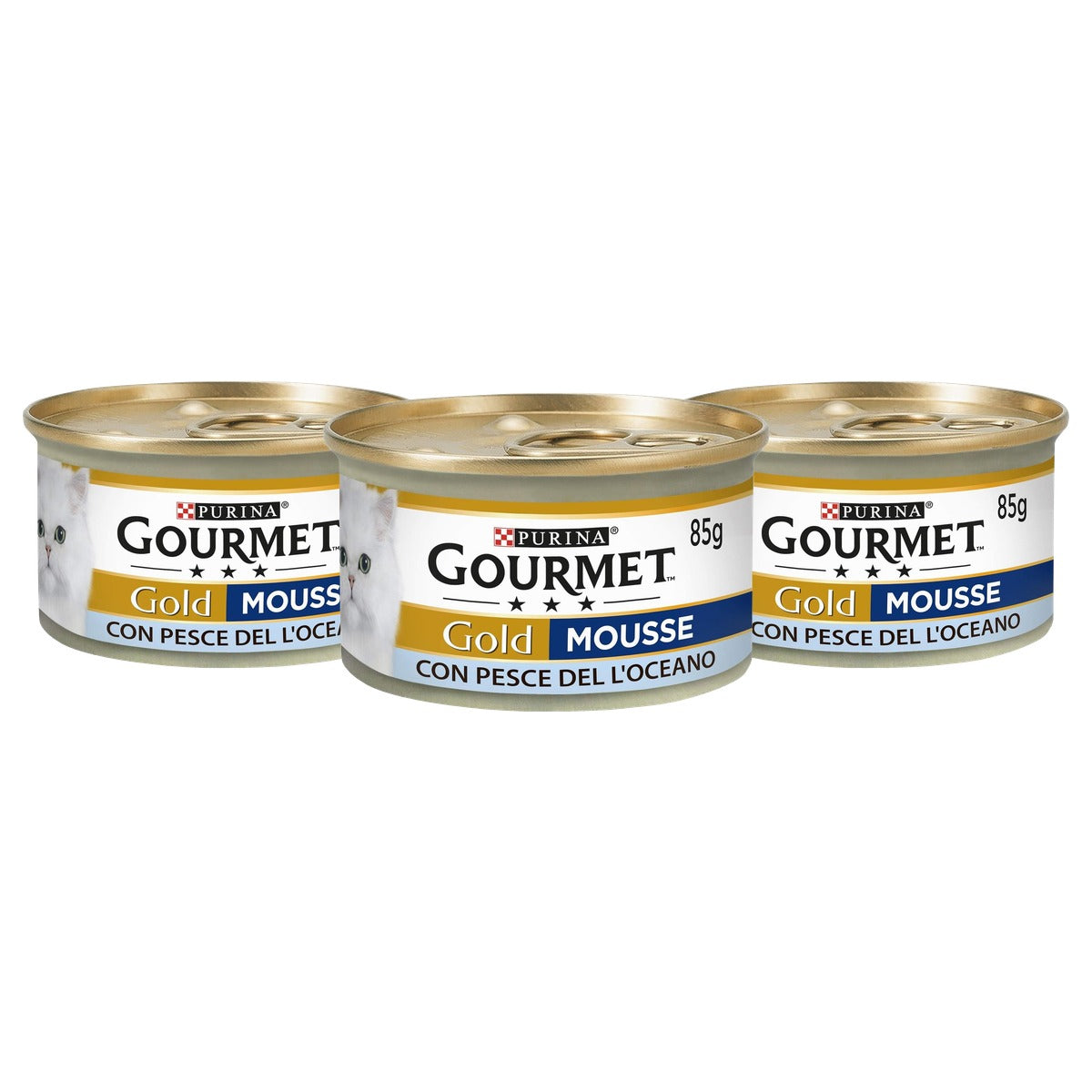 Purina Gourmet Gold natvoer kattenvoer Oceaanvis 24 x 85 g - 3-pack