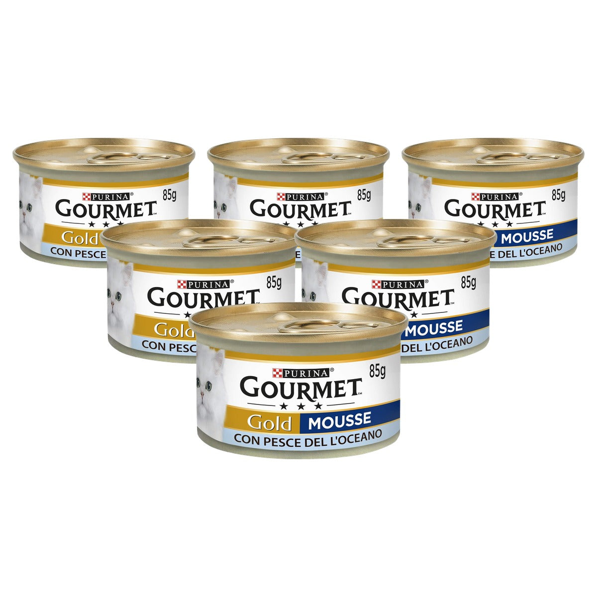Purina Gourmet Gold natvoer kattenvoer Oceaanvis 24 x 85 g - 6-pack