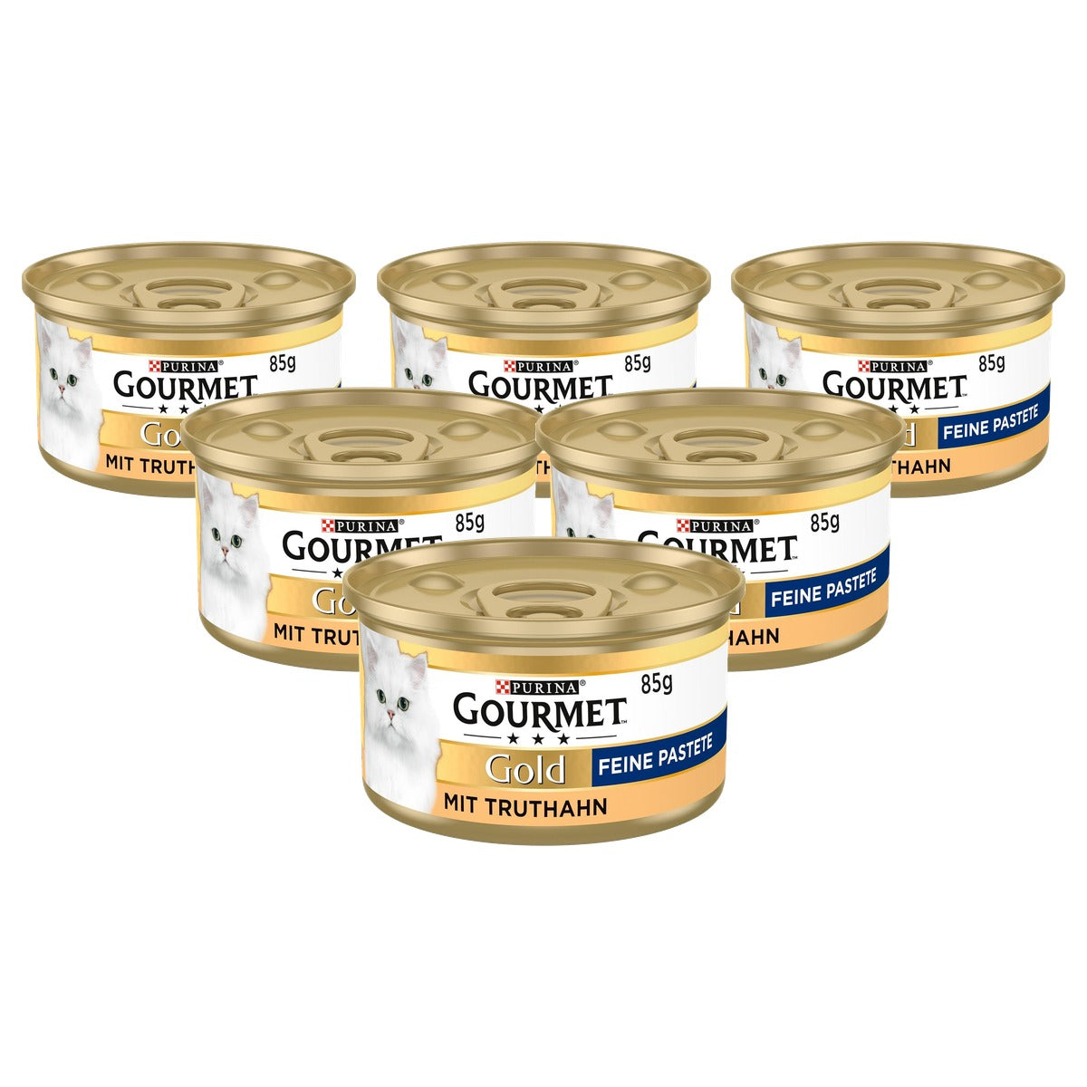 Gourmet Goud natvoer kattenvoer kalkoen 12 x 85 g - 6-pack
