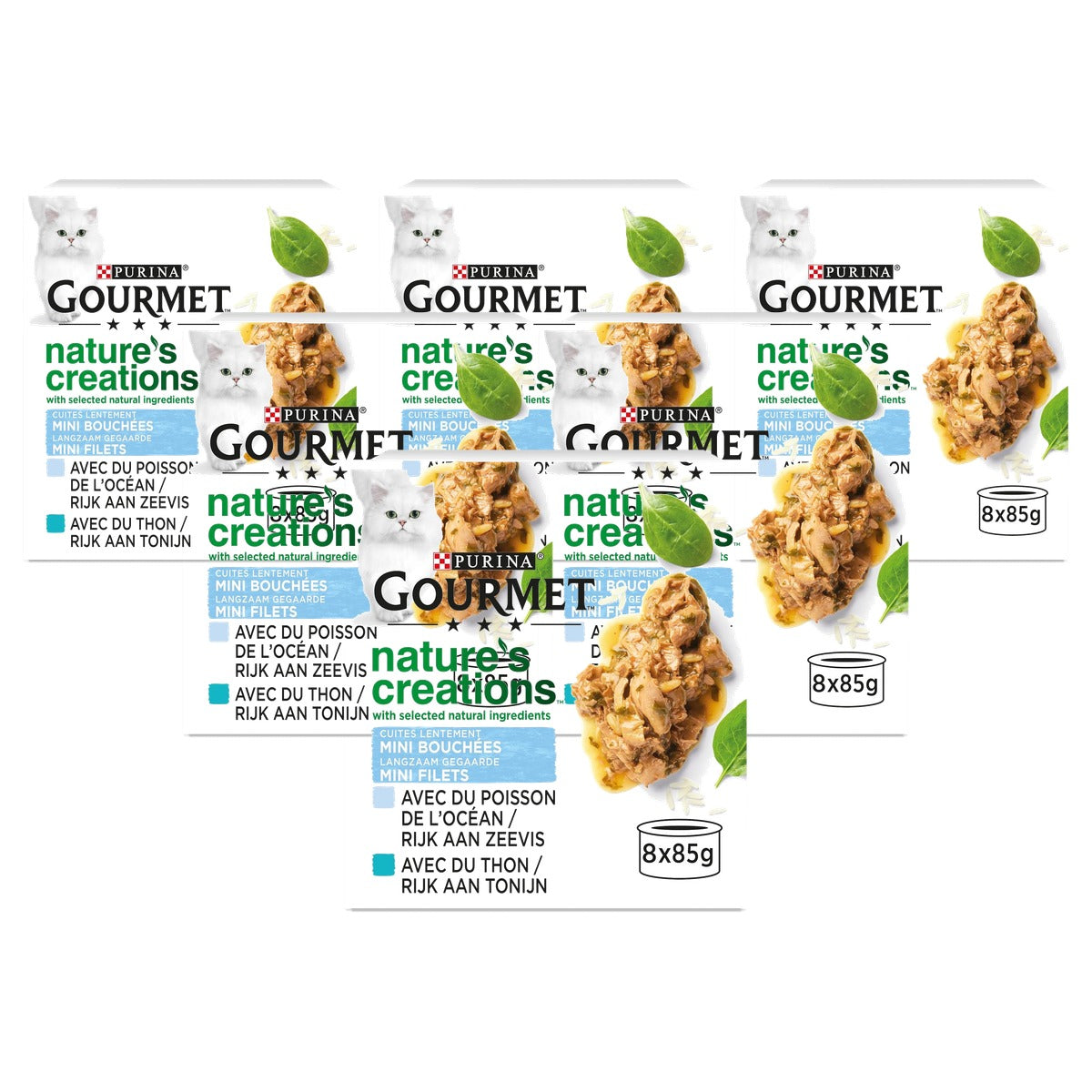 Gourmet Nature's Creations natvoer kattenvoer Ocean Fish 8 x 85 g - 6-pack