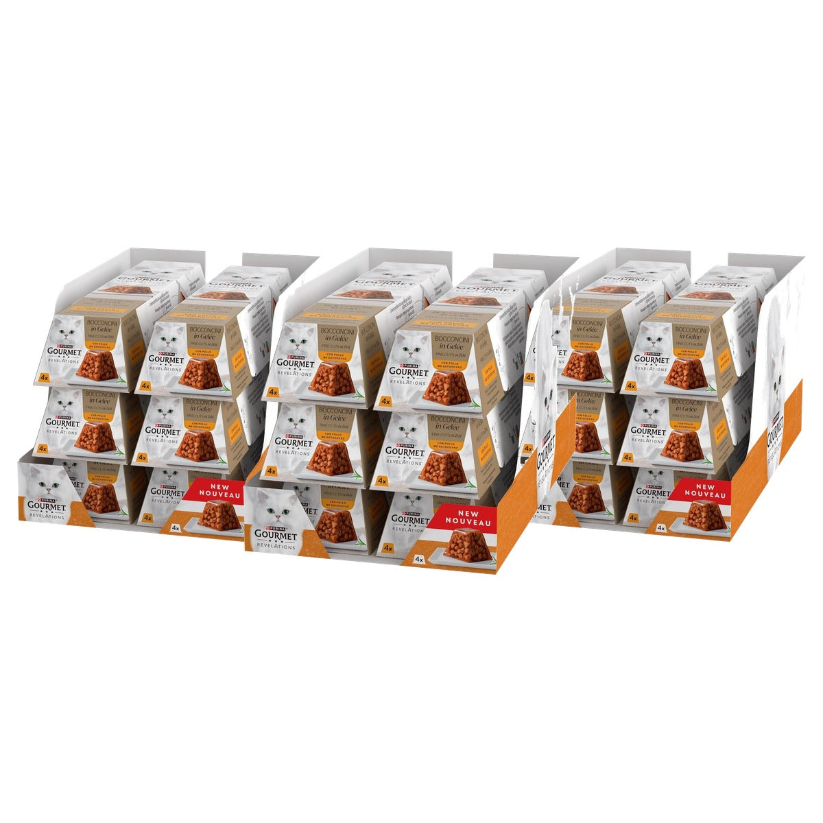 Gourmet Revelations natvoer kattenvoer gelei Kip 24 x 57 g - 3-pack