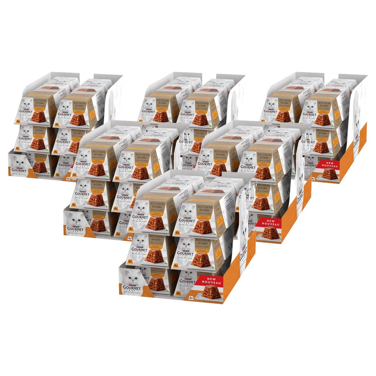 Gourmet Revelations natvoer kattenvoer gelei Kip 24 x 57 g - 6-pack