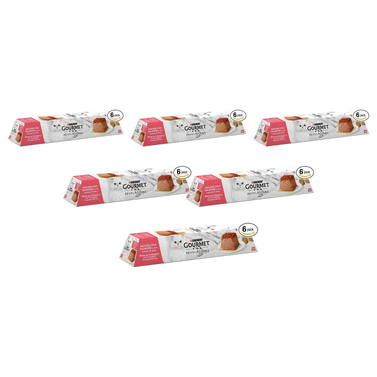 Gourmet Revelations natvoer kattenvoer zalm 24 x 57 g - 6-pack