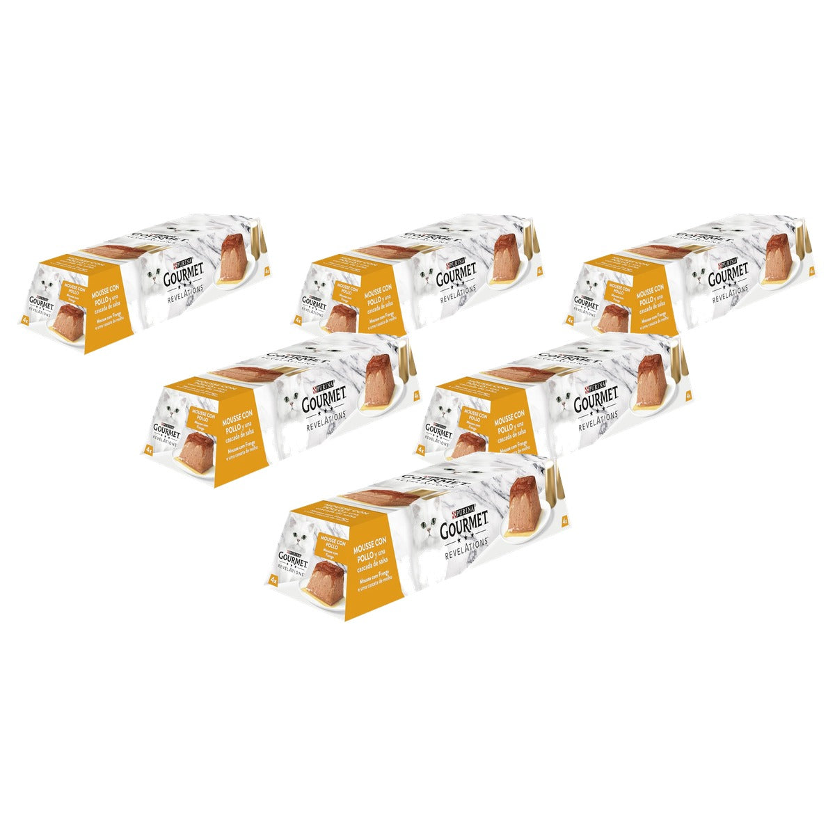 Gourmet Revelations Mousse met saus natvoer kattenvoer Kip 24 x 57 g - 6-pack