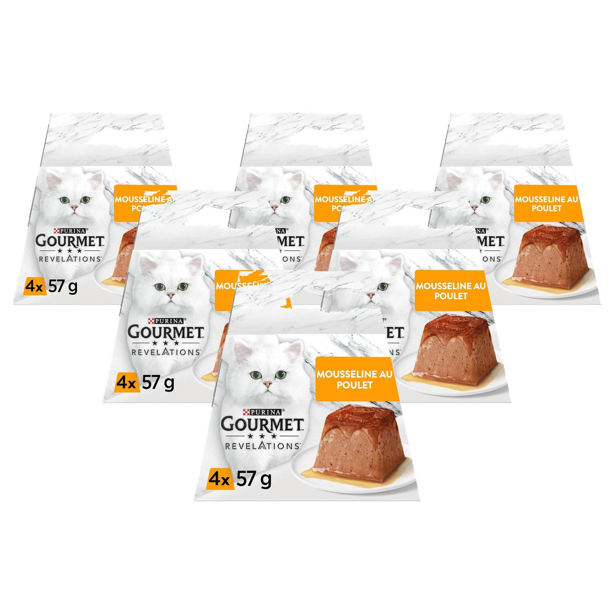 Gourmet Revelations Mousseline natvoer kattenvoer kip 4 x 57 g - 6-pack
