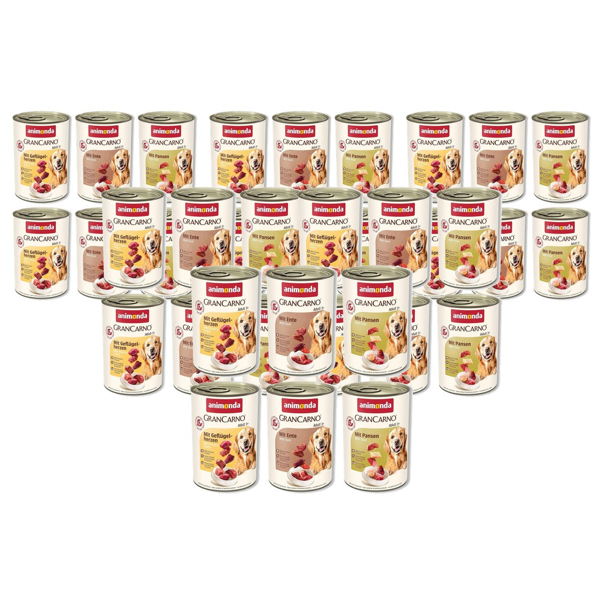 Grancarno Adult natvoer hondenvoer 6 x 400 g - 6-pack