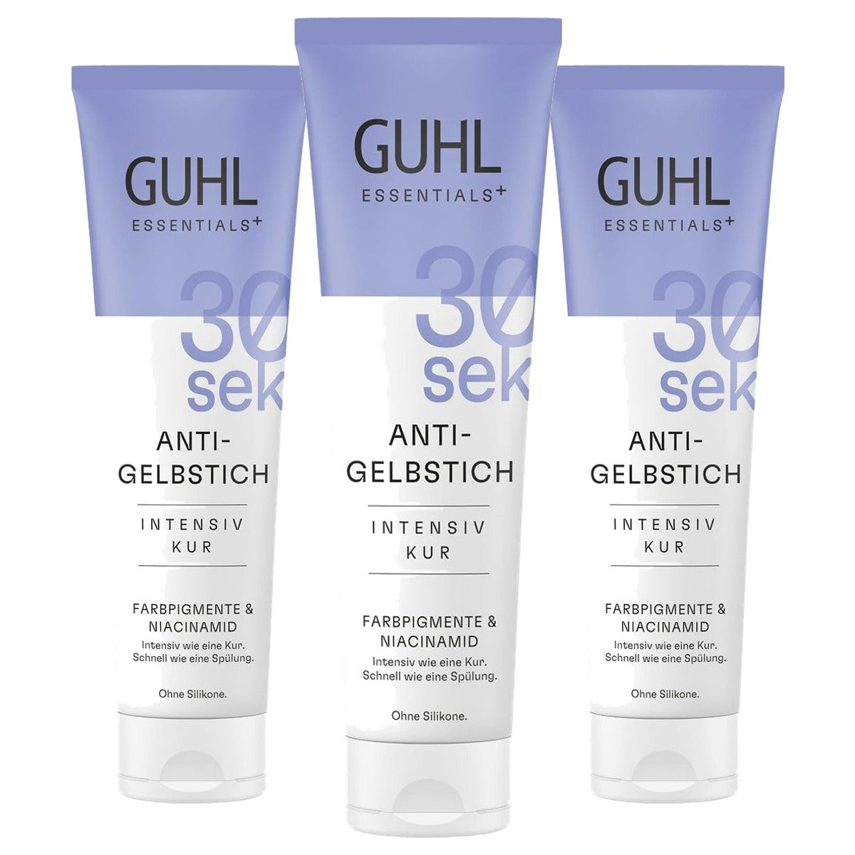 Guhl 30 Sek Intensieve Kuur Anti-Geelheid 3 x 100 ml - Voordeelverpakking