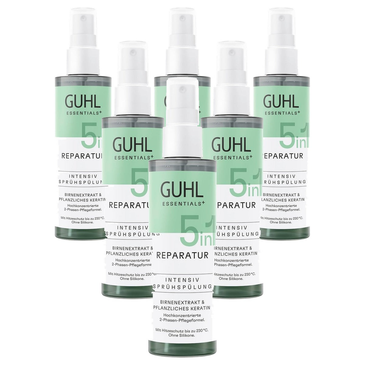 Guhl 5-in-1 intensieve spray-spoeling 6 x 150 ml - Voordeelverpakking