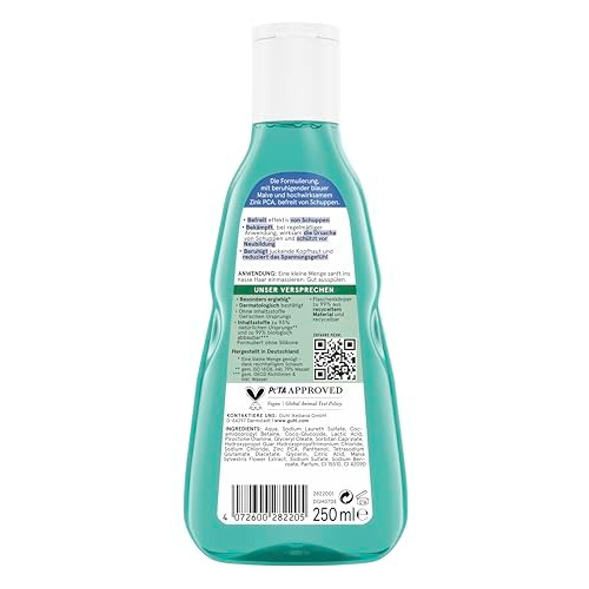 Guhl Anti-roos shampoo - inhoud: 250 ml - verwijdert effectief - haartype: jeukende hoofdhuid - dermatologisch bevestigd - voor dames en heren door Guhl nu bij Huishoudvoordeel