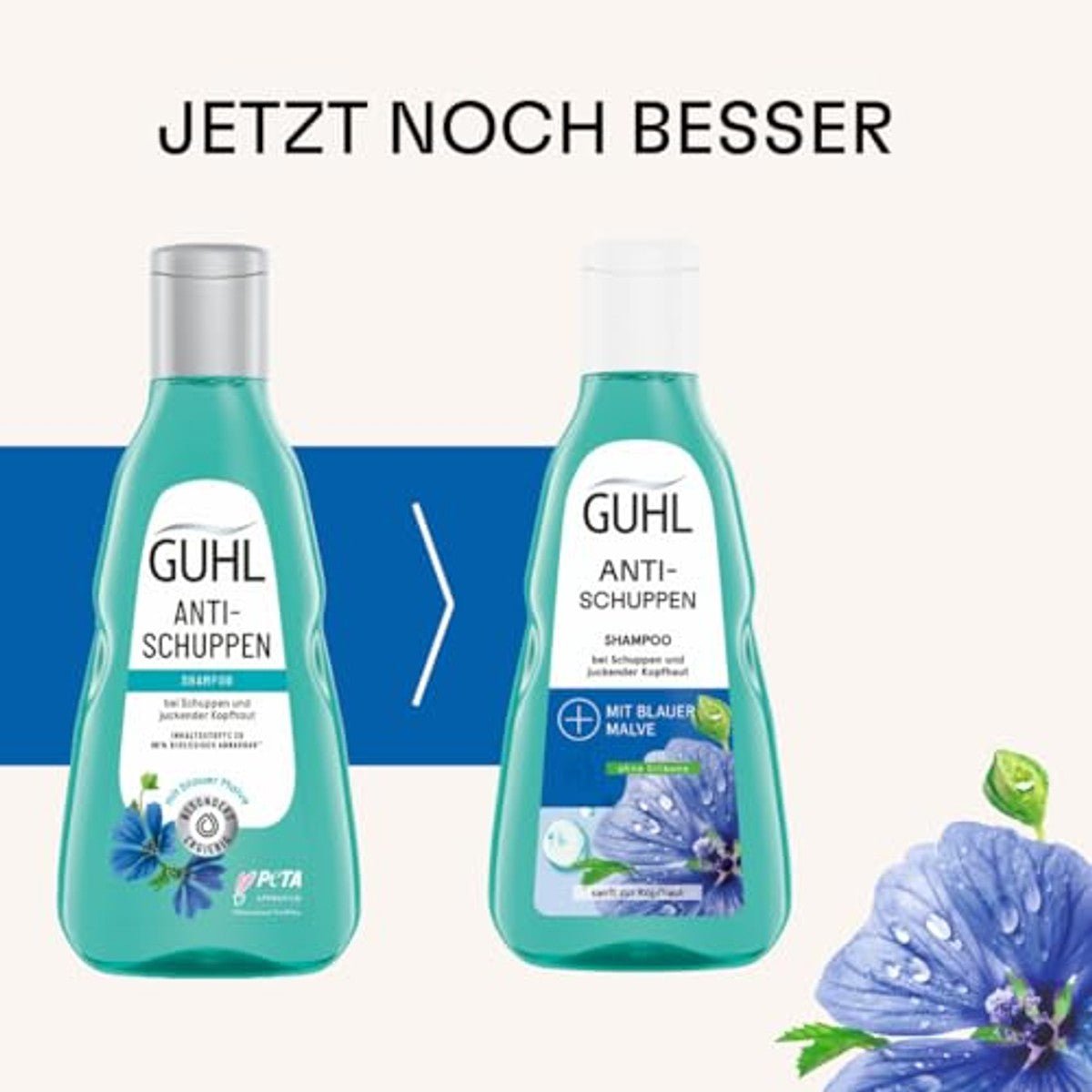 Guhl Anti-roos shampoo - inhoud: 250 ml - verwijdert effectief - haartype: jeukende hoofdhuid - dermatologisch bevestigd - voor dames en heren door Guhl nu bij Huishoudvoordeel