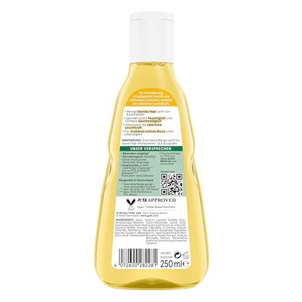 Guhl Blonde Fascination Shampoo - Inhoud: 250 ml - Haartype: blond, geblondeerd door Guhl nu bij Huishoudvoordeel