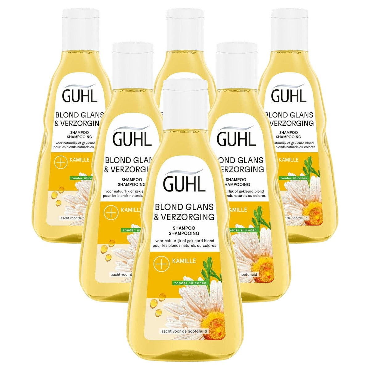 Guhl Colour Light Blonde Shampoo - 6 x 250 ml - Voordeelverpakking