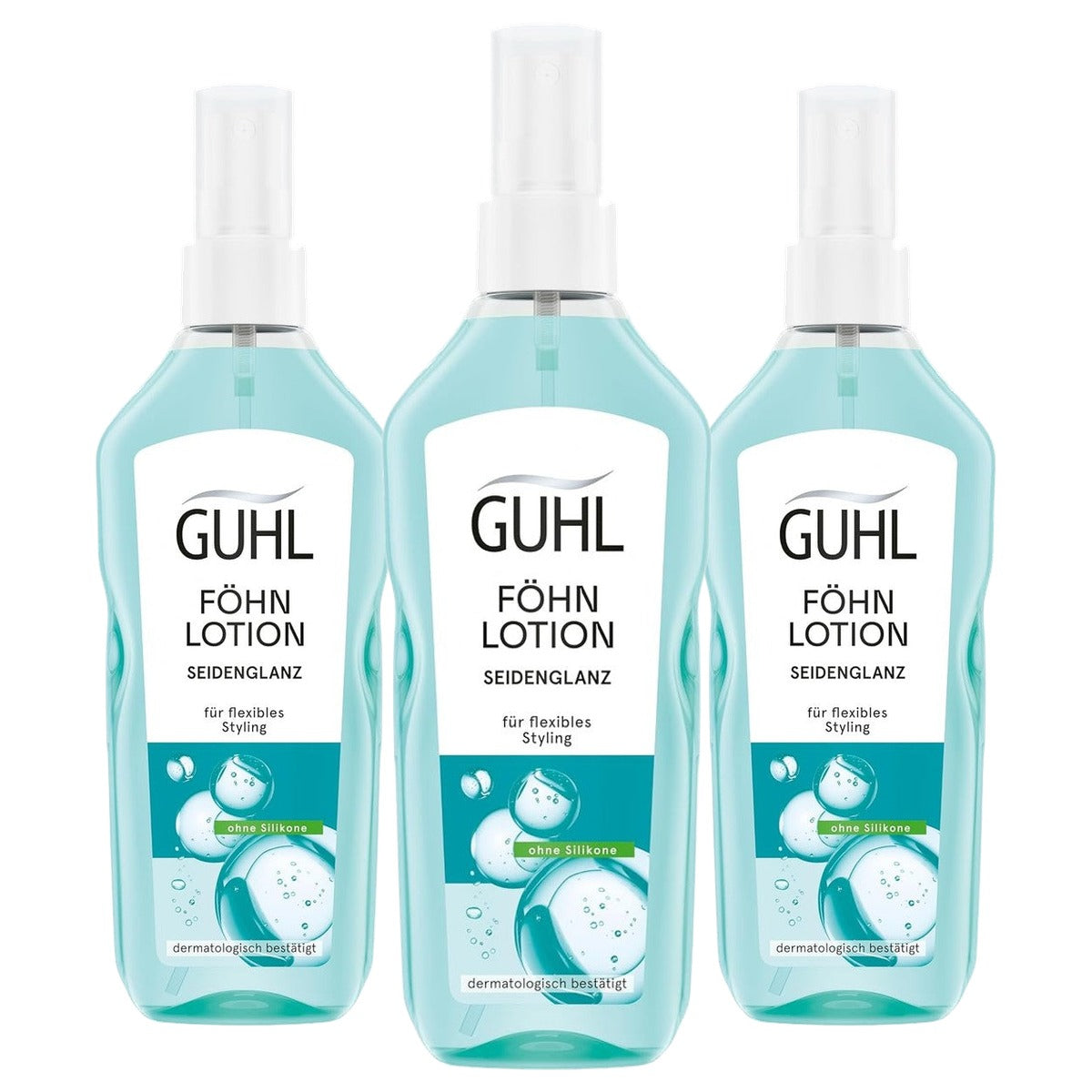 Guhl Föhn Lotion Zijdeglans 3 x 150 ml - Voordeelverpakking