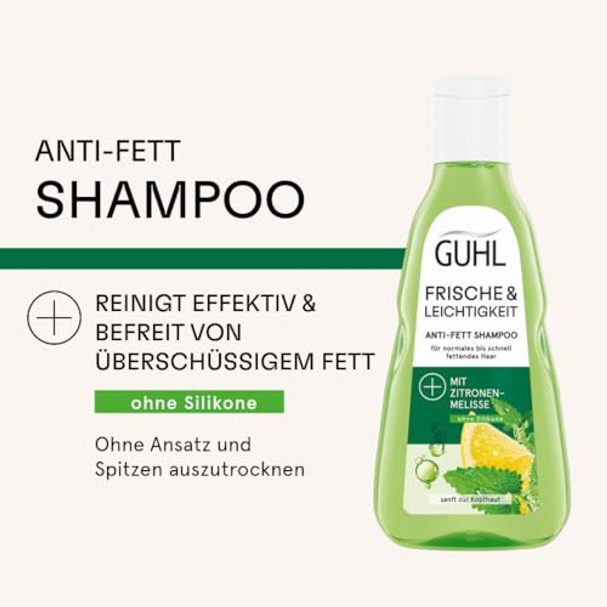 Guhl Fris & lichtheid anti-vet shampoo - inhoud: 250 ml - haartype: vettig, normaal door Guhl nu bij Huishoudvoordeel