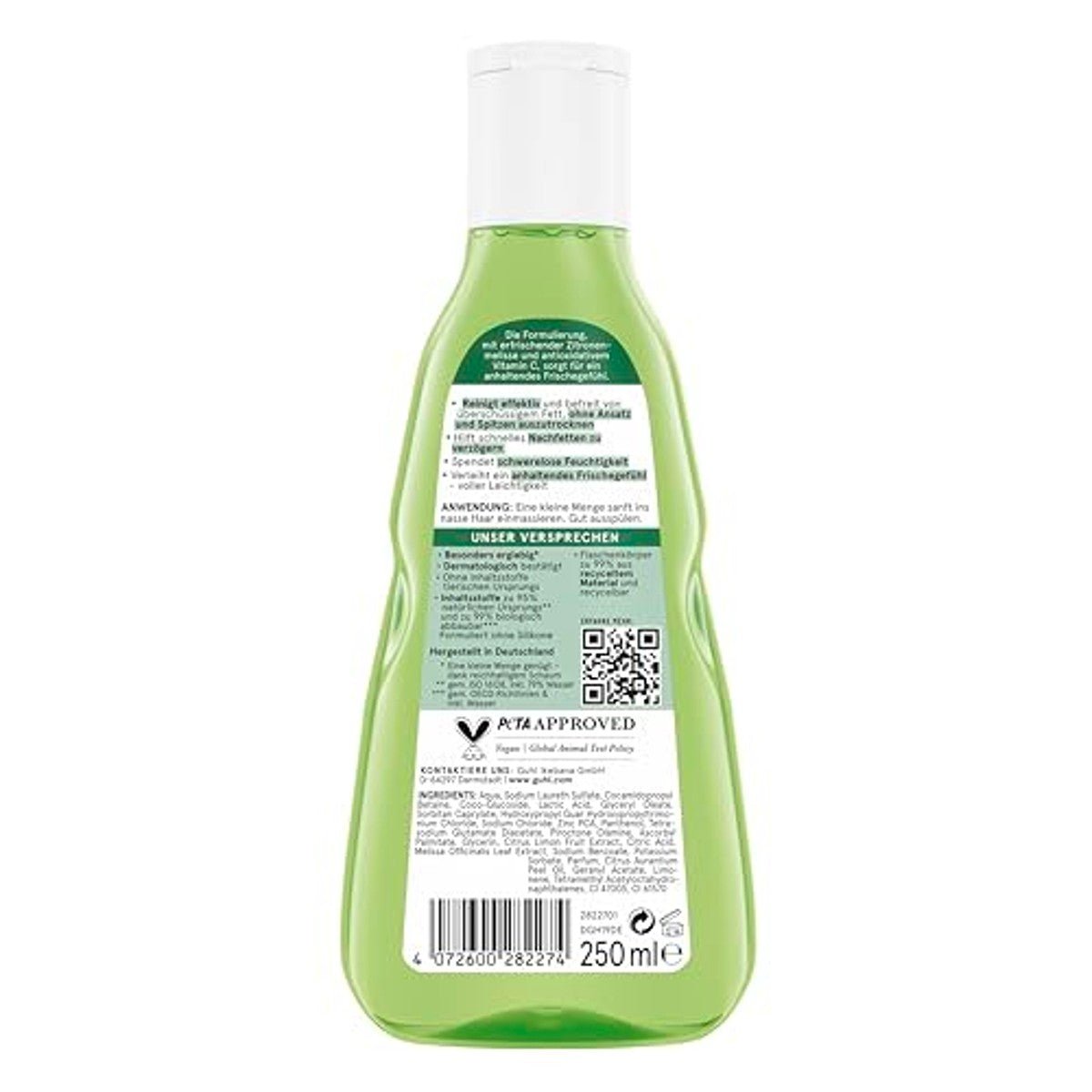 Guhl Fris & lichtheid anti-vet shampoo - inhoud: 250 ml - haartype: vettig, normaal door Guhl nu bij Huishoudvoordeel
