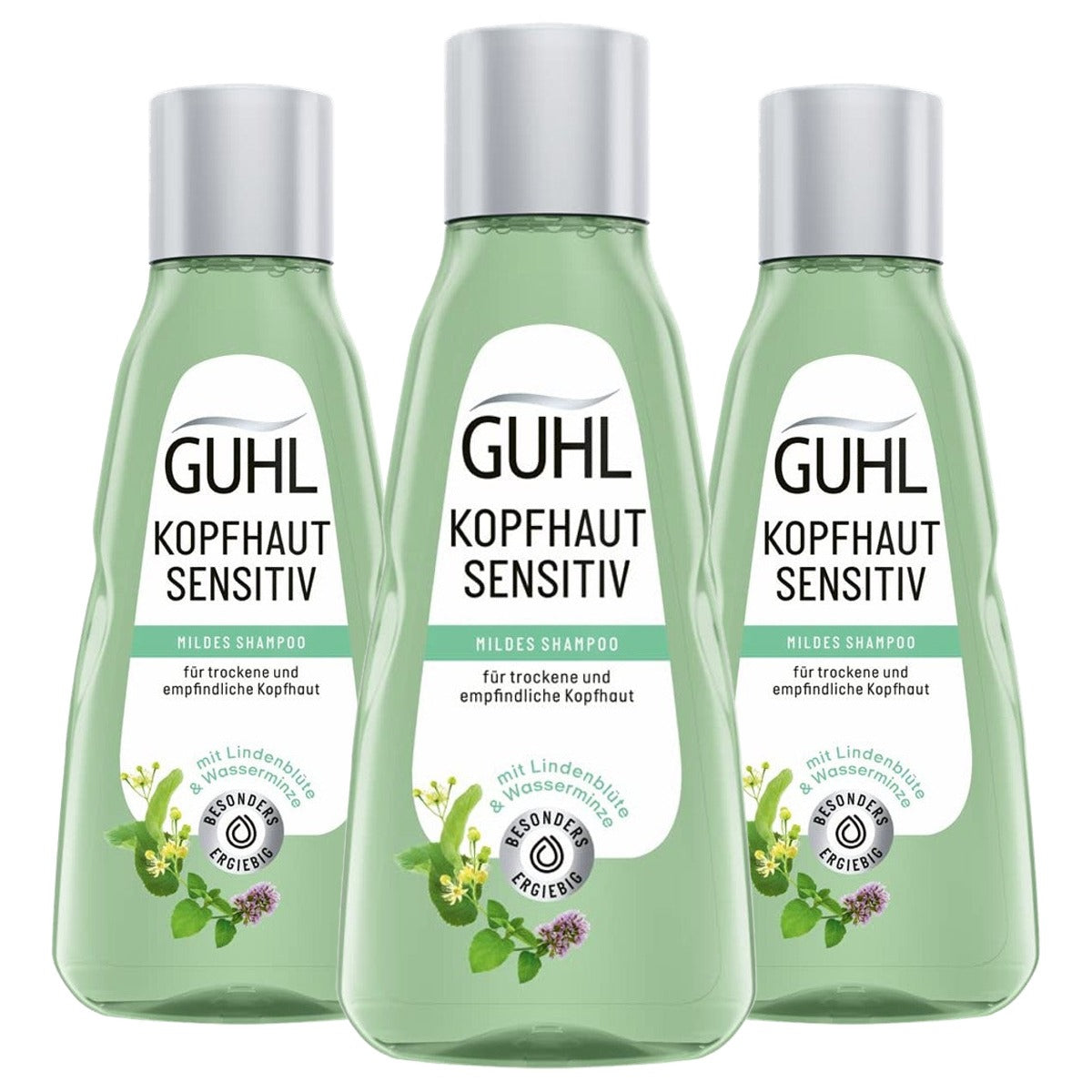 Guhl Hoofdhuid Sensitive Shampoo 3 x 50 ml - Voordeelverpakking
