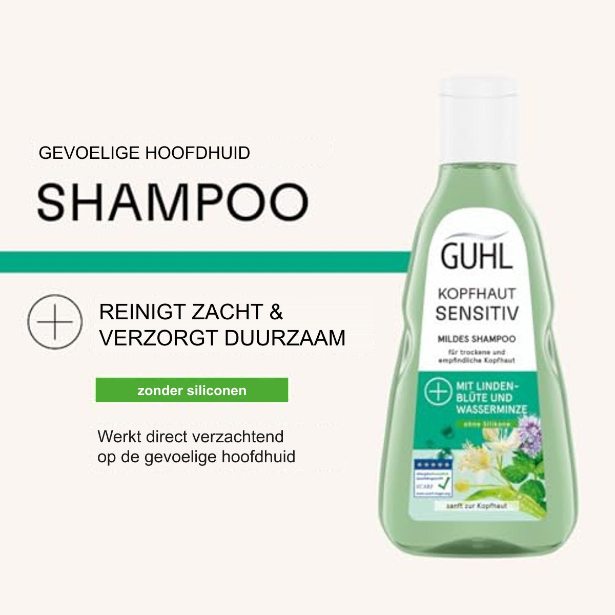 Guhl Hoofdhuid Sensitiv Shampoo 250 ml met Lindebloesem en Watermunt