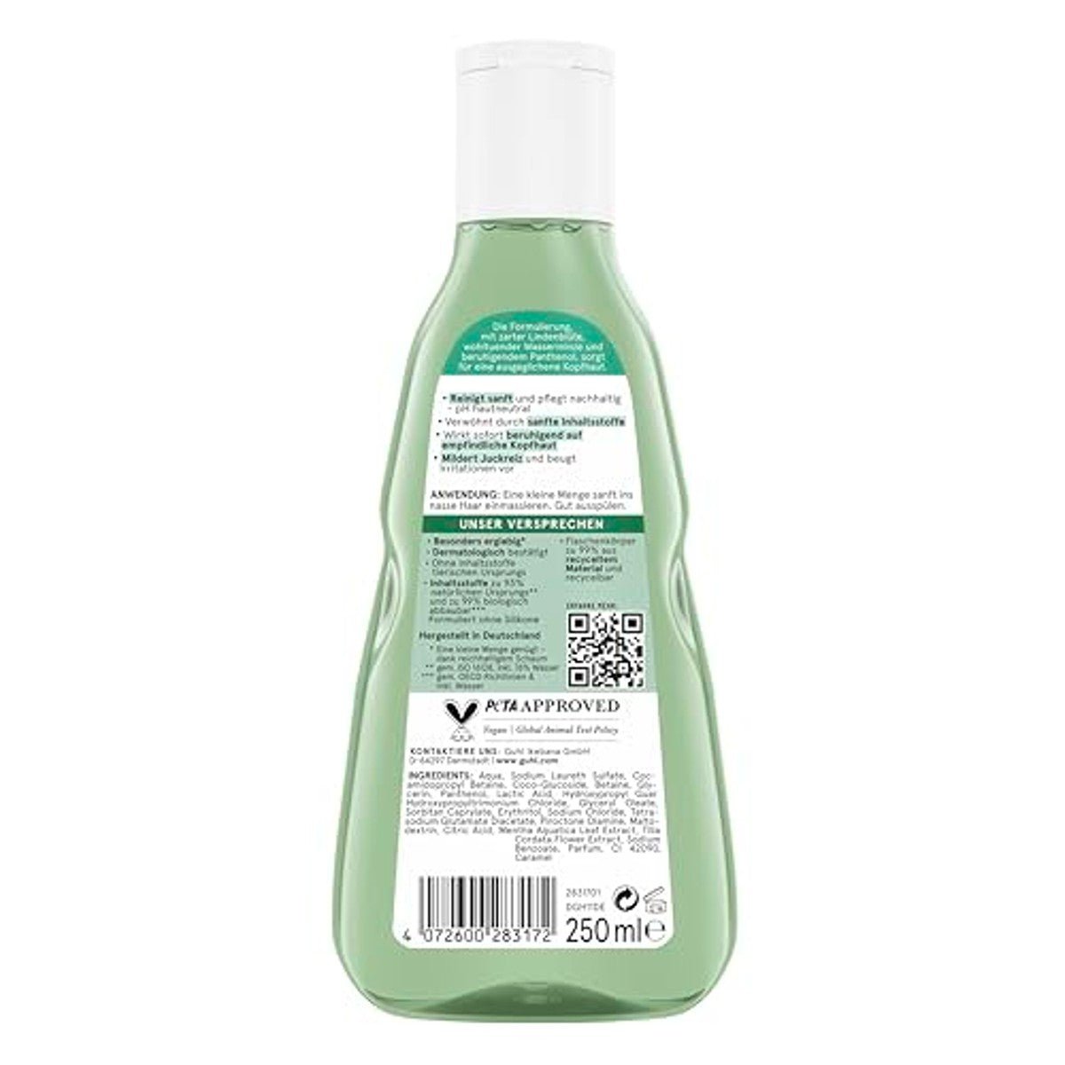 Guhl Hoofdhuid Sensitiv Shampoo - Inhoud: 250 ml - Haartype: alle door Guhl nu bij Huishoudvoordeel