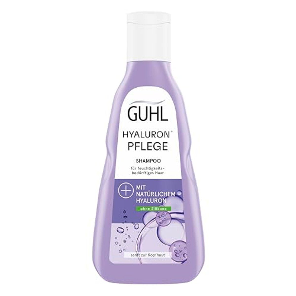 Guhl Hyaluron+ verzorgende vochtshampoo - inhoud: 250 ml - zonder siliconen - met natuurlijk hyaluron - intensieve hydratatie en verzorging door Guhl nu bij Huishoudvoordeel