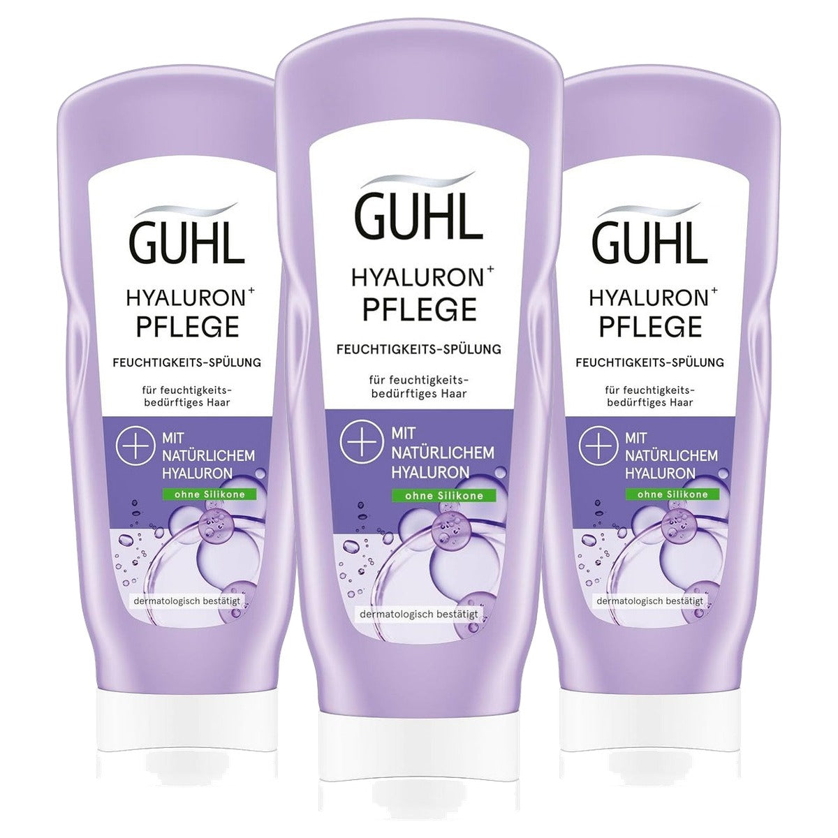 Guhl Hyaluron+ verzorgende vochtspoeling 3 x 200 ml - Voordeelverpakking