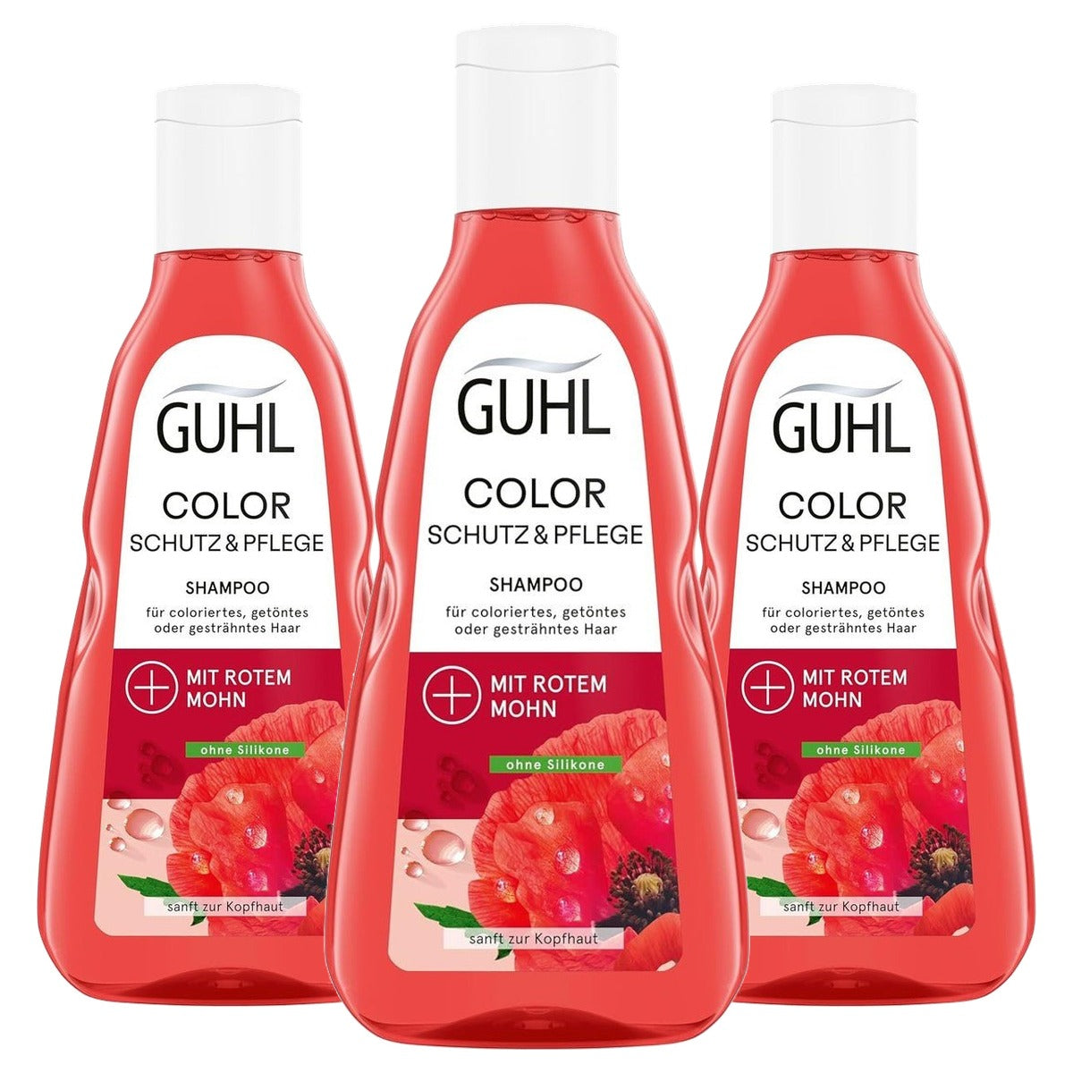 Guhl Kleurbehoud & Verzorging Shampoo 250 ml - 3 stuks