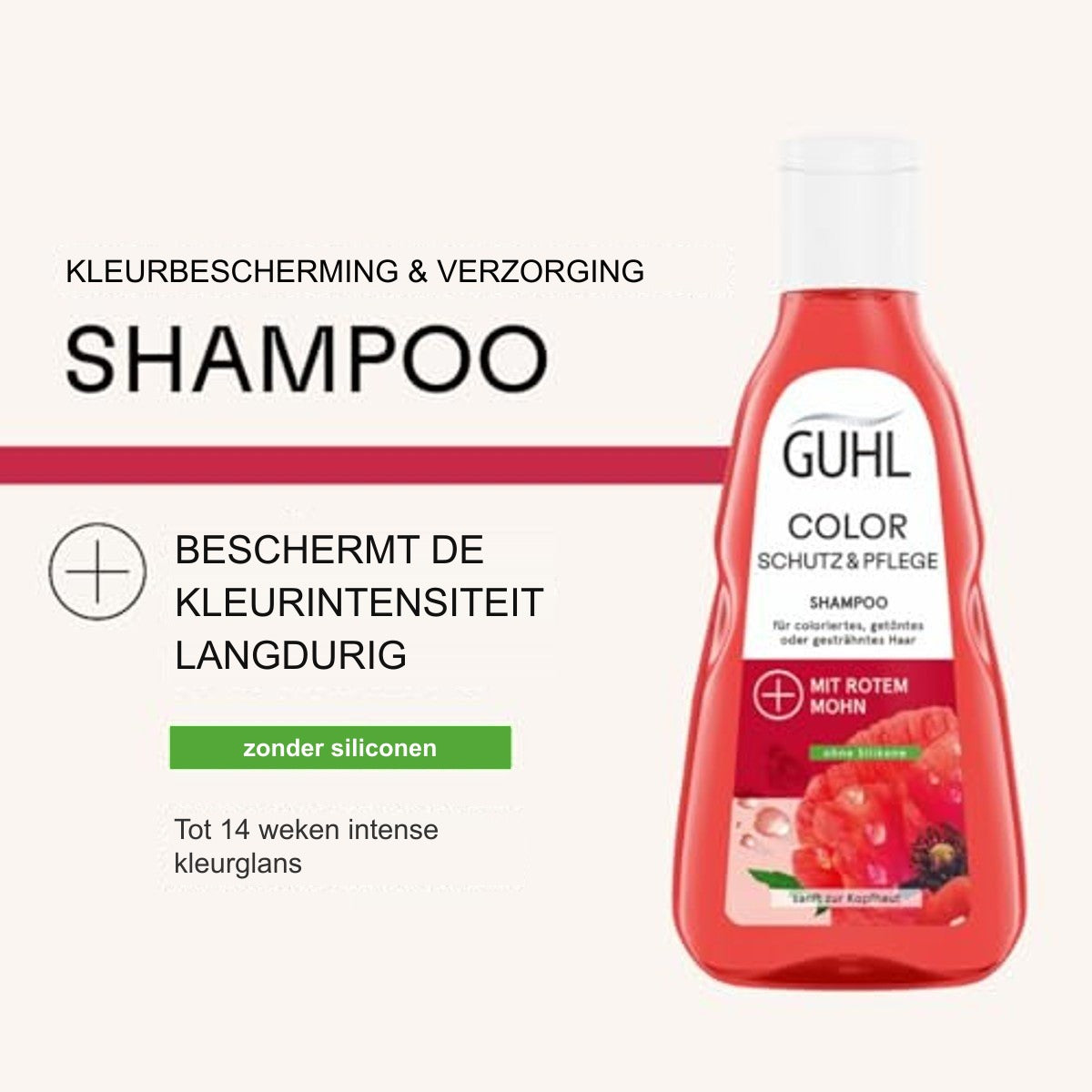 Guhl Kleurbehoud & Verzorging Shampoo 250 ml - 3 stuks