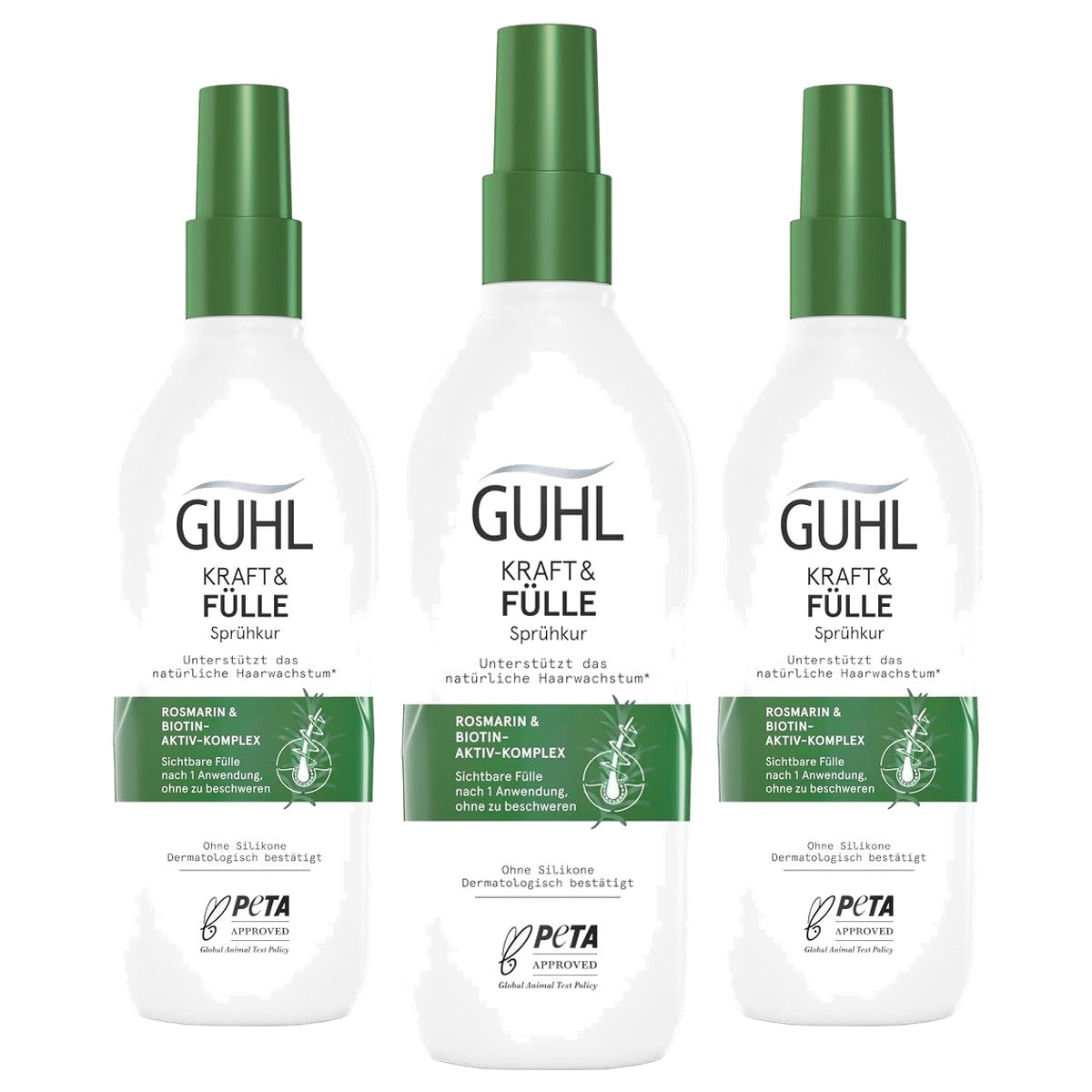 Guhl Kracht & Volheid Spraybehandeling 3 x 150 ml - Voordeelverpakking