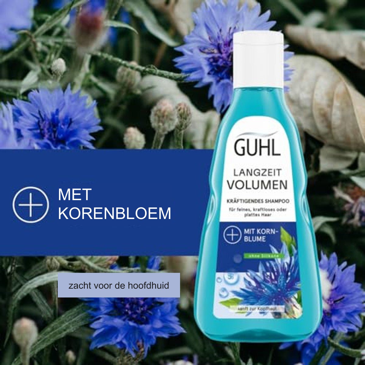 Guhl Langdurig Volume Shampoo 250 ml met Korenbloem en Plantaardig Collageen voor Fijn Haar