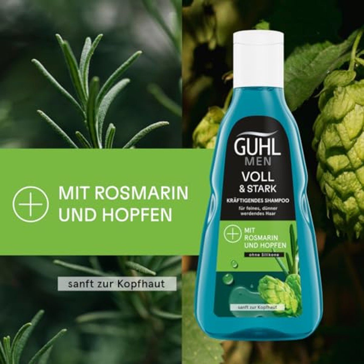Guhl Men Vol & Sterk Shampoo 250 ml - 6 stuks