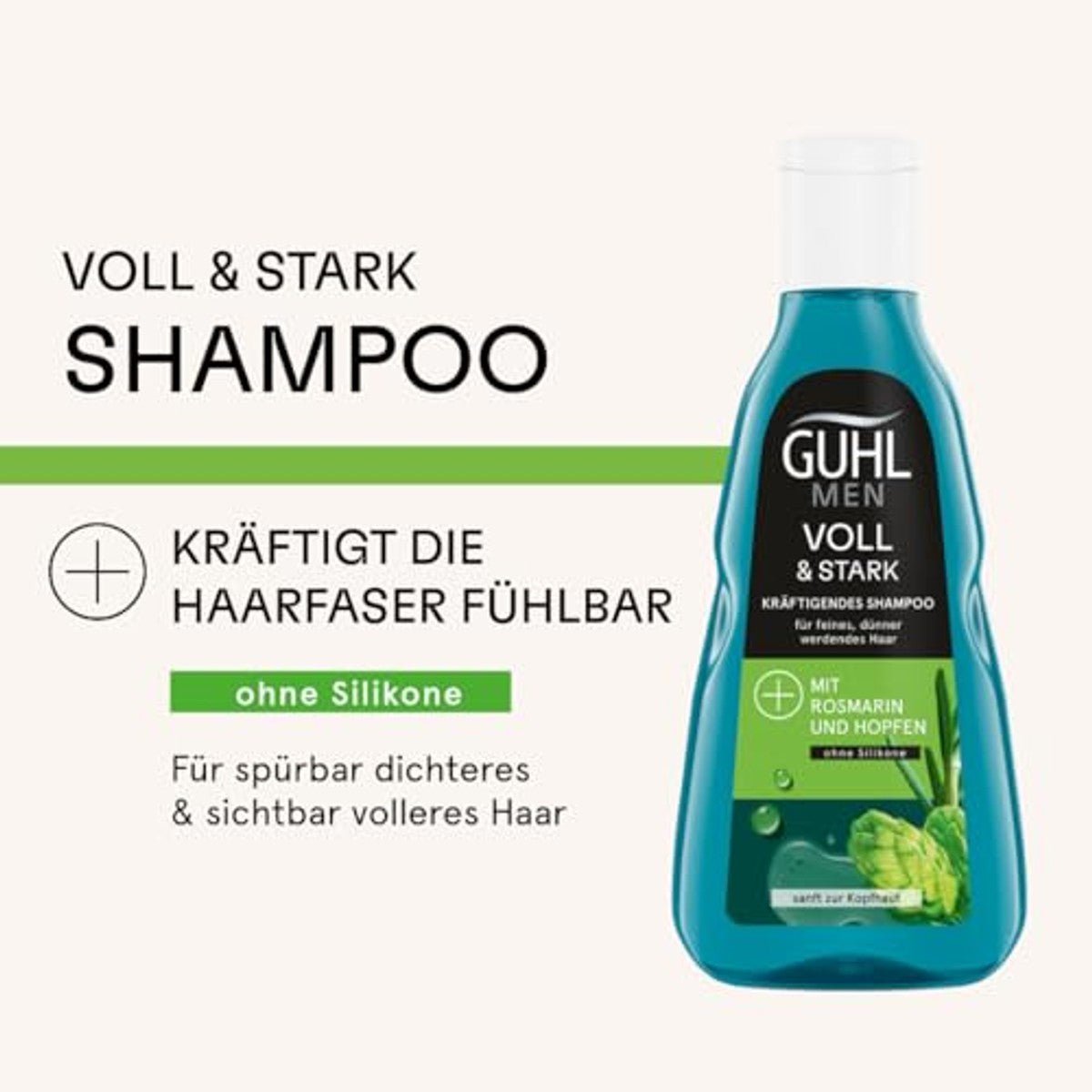 Guhl Men Vol & Sterk Shampoo 250 ml - 6 stuks