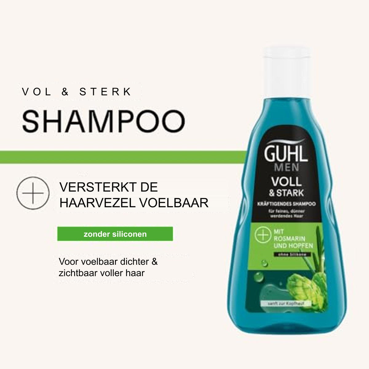 Guhl Men Vol & Sterk Shampoo 250 ml - 3 stuks