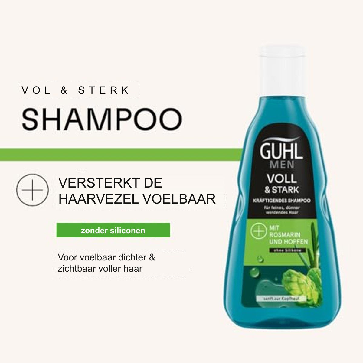 Guhl Men Vol & Sterk Shampoo 250 ml - 6 stuks