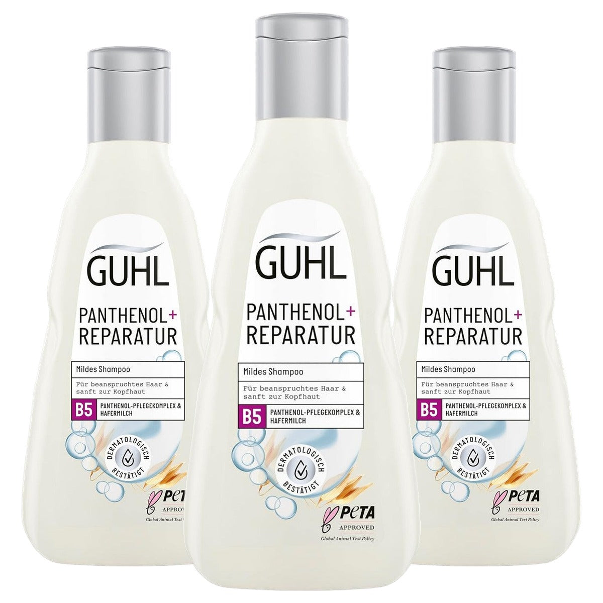 Guhl Panthenol + reparatieshampoo 3 x 250 ml - Voordeelverpakking