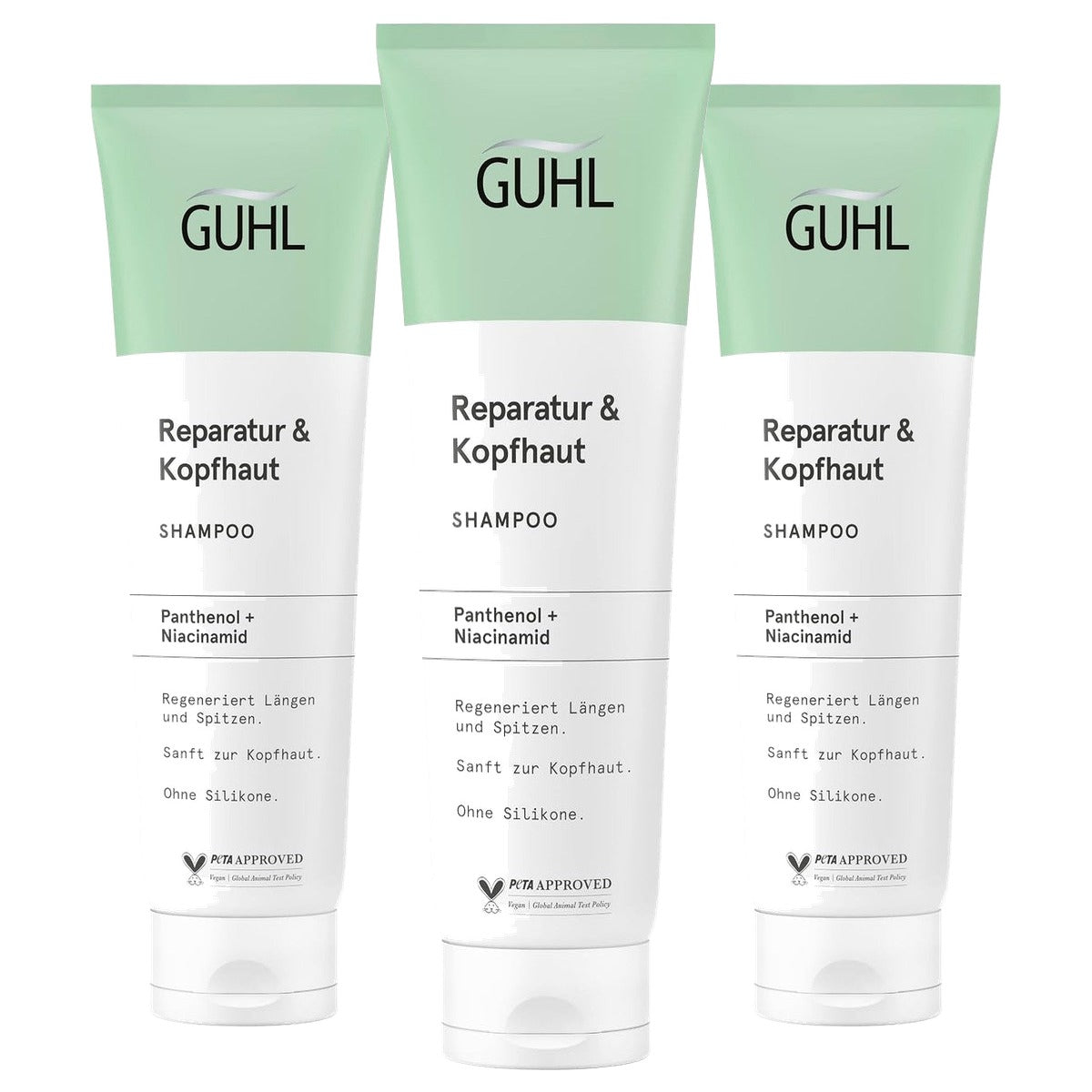Guhl Reparatie & Hoofdhuid Shampoo 3 x 150 ml - Voordeelverpakking