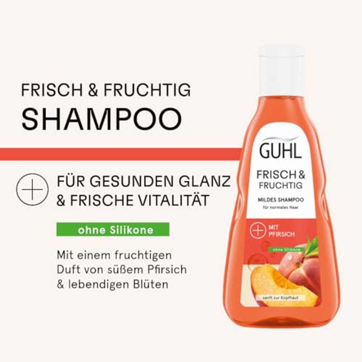 Guhl Vers & fruitige shampoo – inhoud: 250 ml – haartype: normaal door Guhl nu bij Huishoudvoordeel