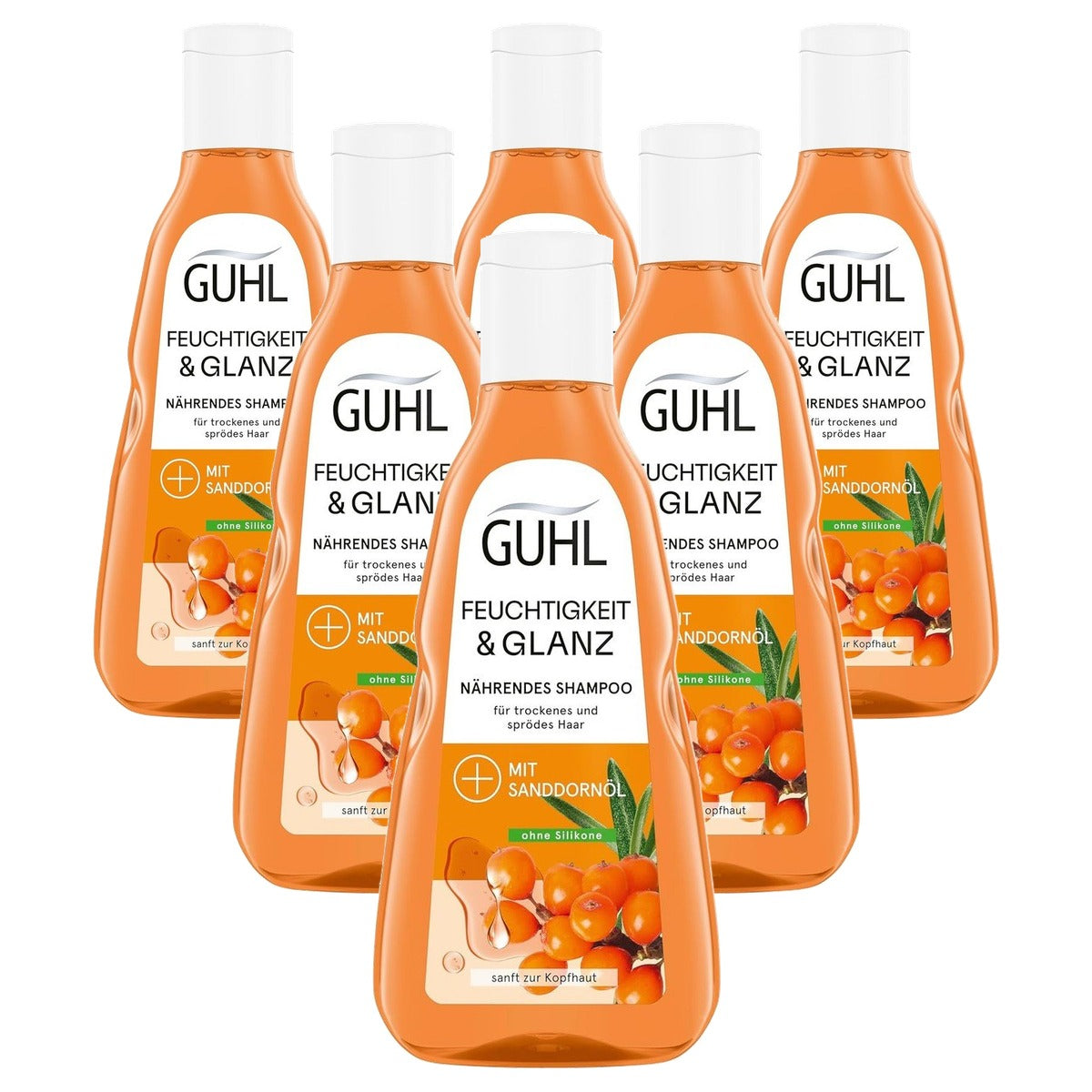 Guhl Vochtopbouw Shampoo 250 ml - 6 stuks