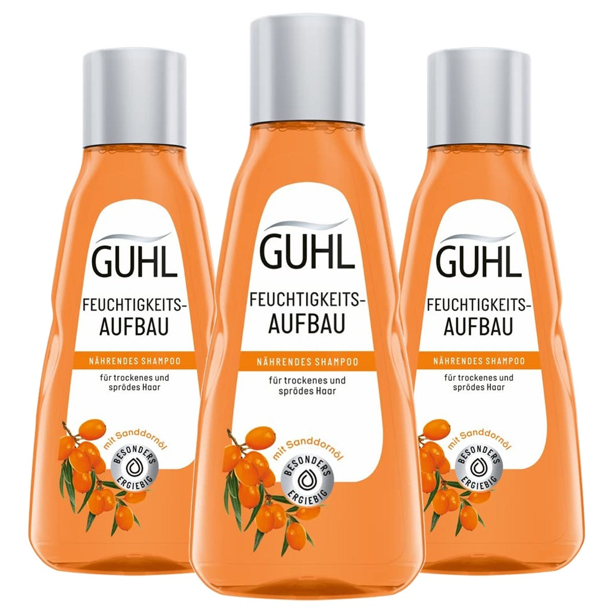Guhl Hydraterende shampoo 3 x 50 ml - Voordeelverpakking