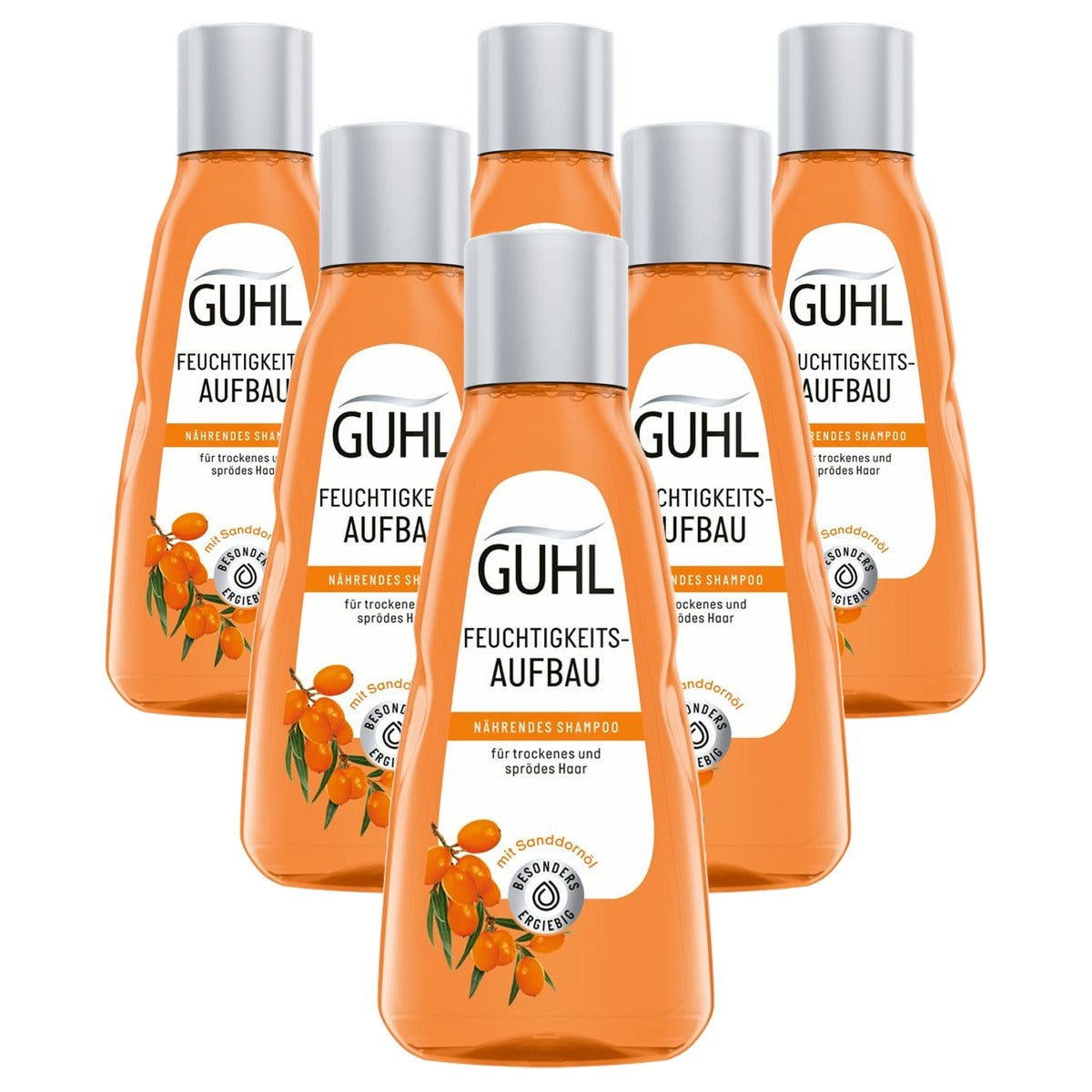 Guhl Hydraterende shampoo 6 x 50 ml - Voordeelverpakking
