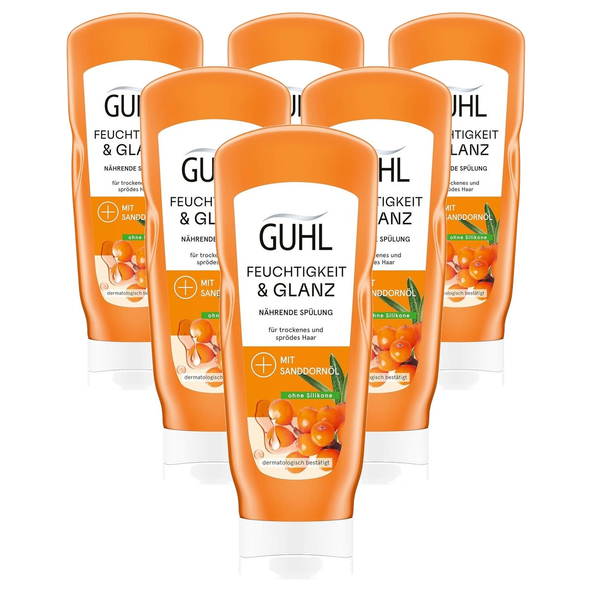 Guhl Vochtopbouwspoeling 6 x 200 ml - Voordeelverpakking