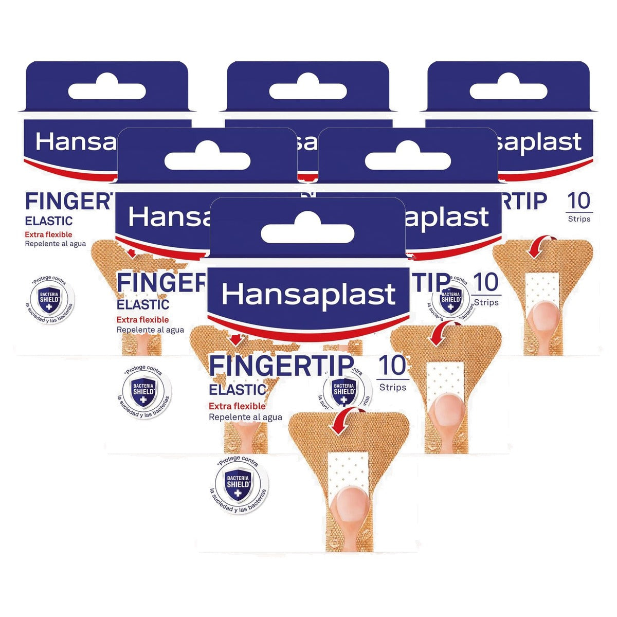 Hansaplast Elastische vingertoppen pleister. pleisters 6 x 10 st - Voordeelverpakking