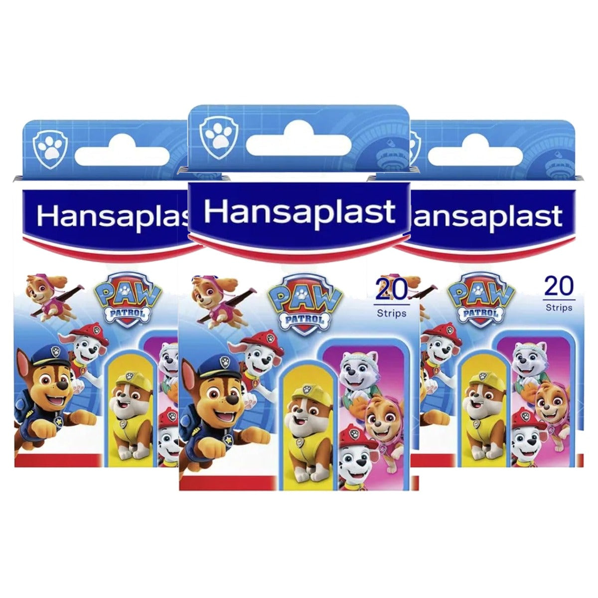 Hansaplast Kids Paw Patrol kinderpleisters, 20 strips - 3-pack