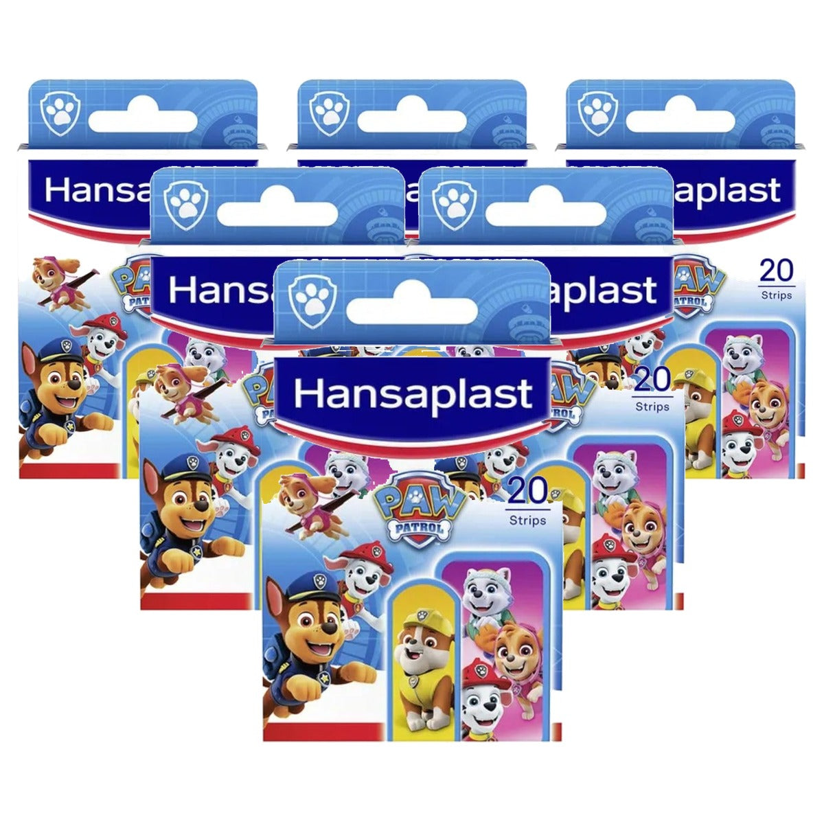 Hansaplast Kids Paw Patrol kinderpleisters, 20 strips - 6-pack