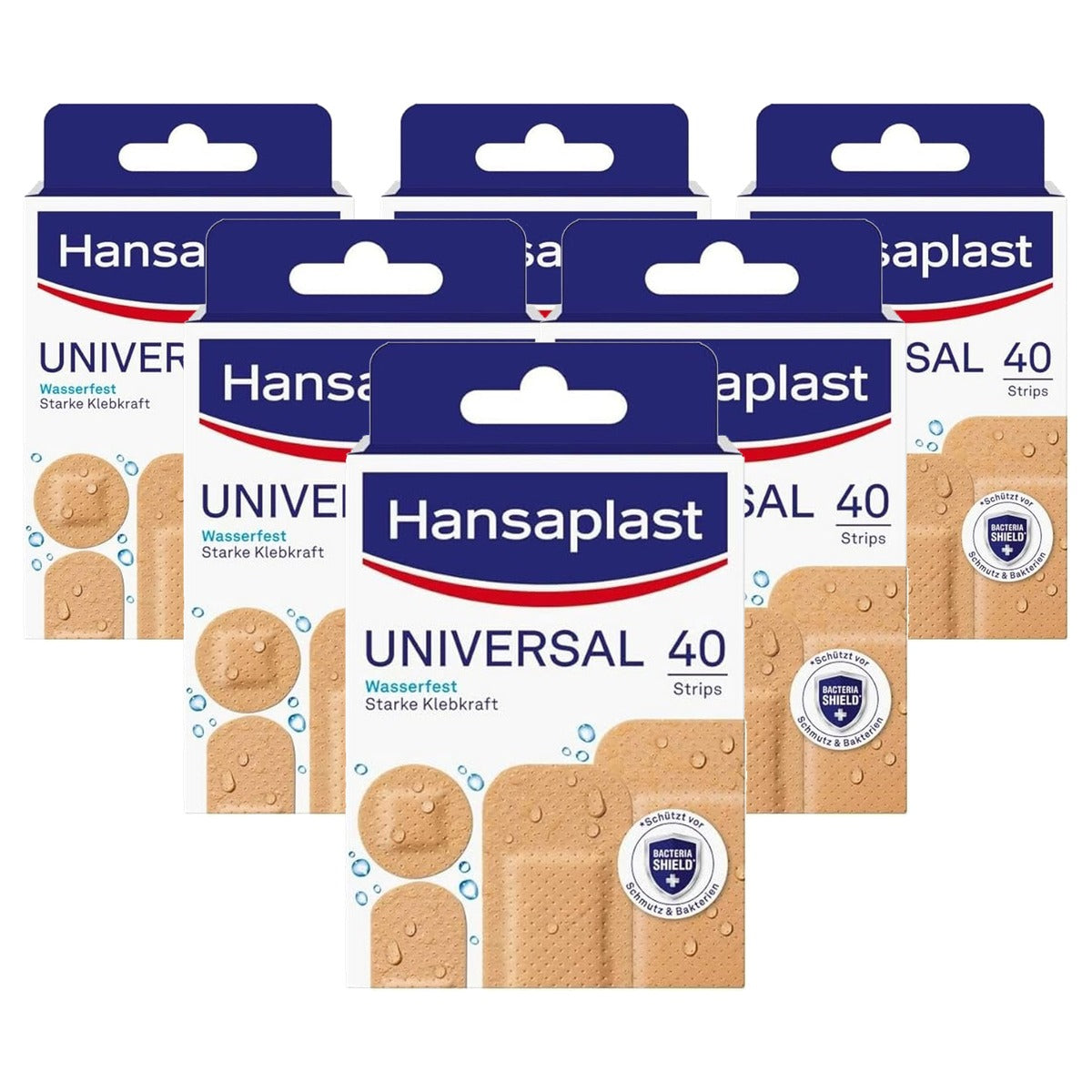 Hansaplast Universele pleisters 40 strips - 6-pack