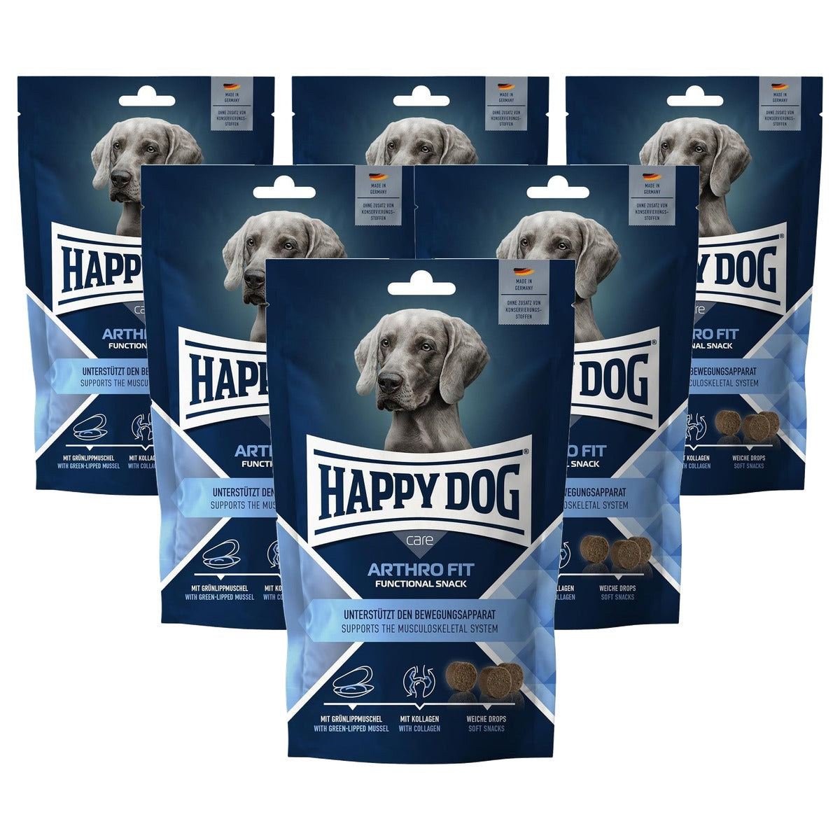 Happy Dog Care Snack Arthro Fit hondensnack 100g - 6-pack